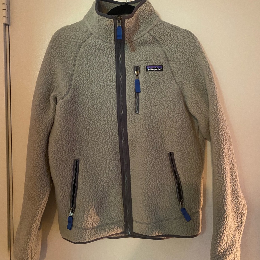 Patagonia Gray Men's Retro Pile Fleece Jacket Size Small